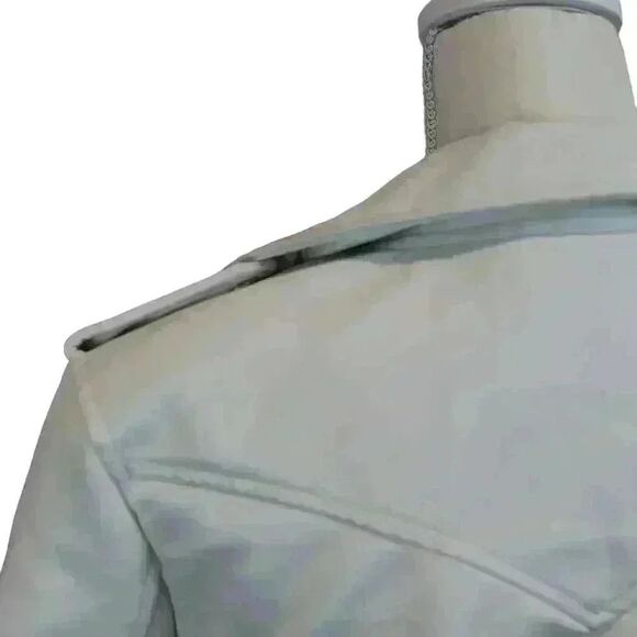 Blank NYC White Vegan Leather Moto Jacket – Size S - Picture 8 of 11
